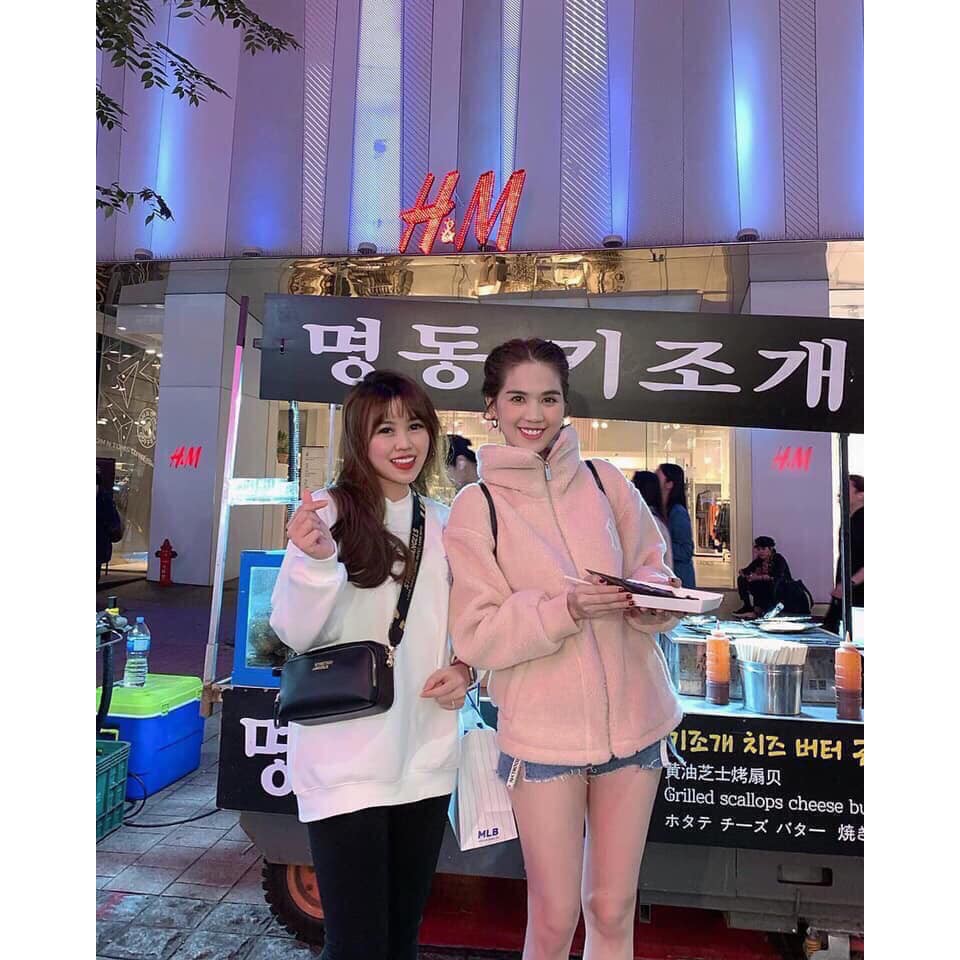 Áo lông khoá NY cổ bẻ