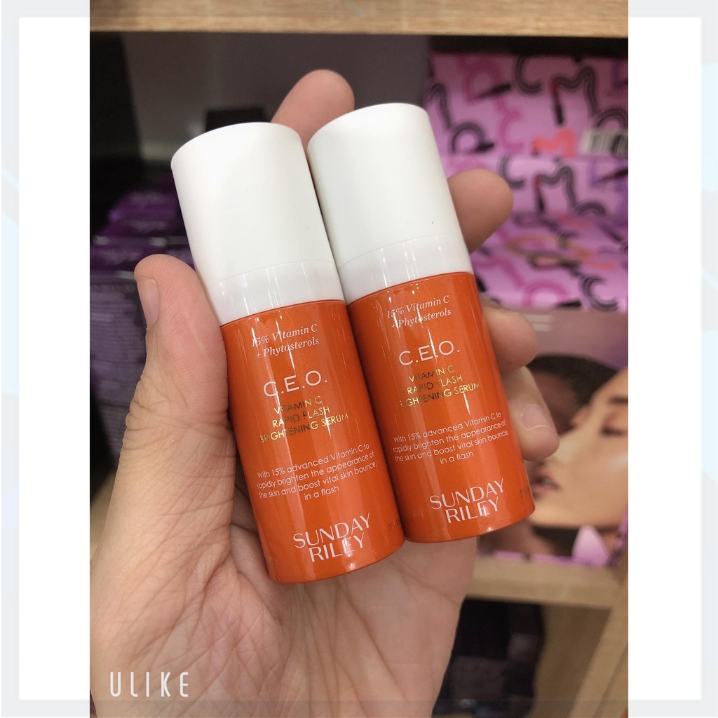 SERUM VIT C SUNDAY RILEY C.E.O RAPID FLASH BRIGHTENING SERUM