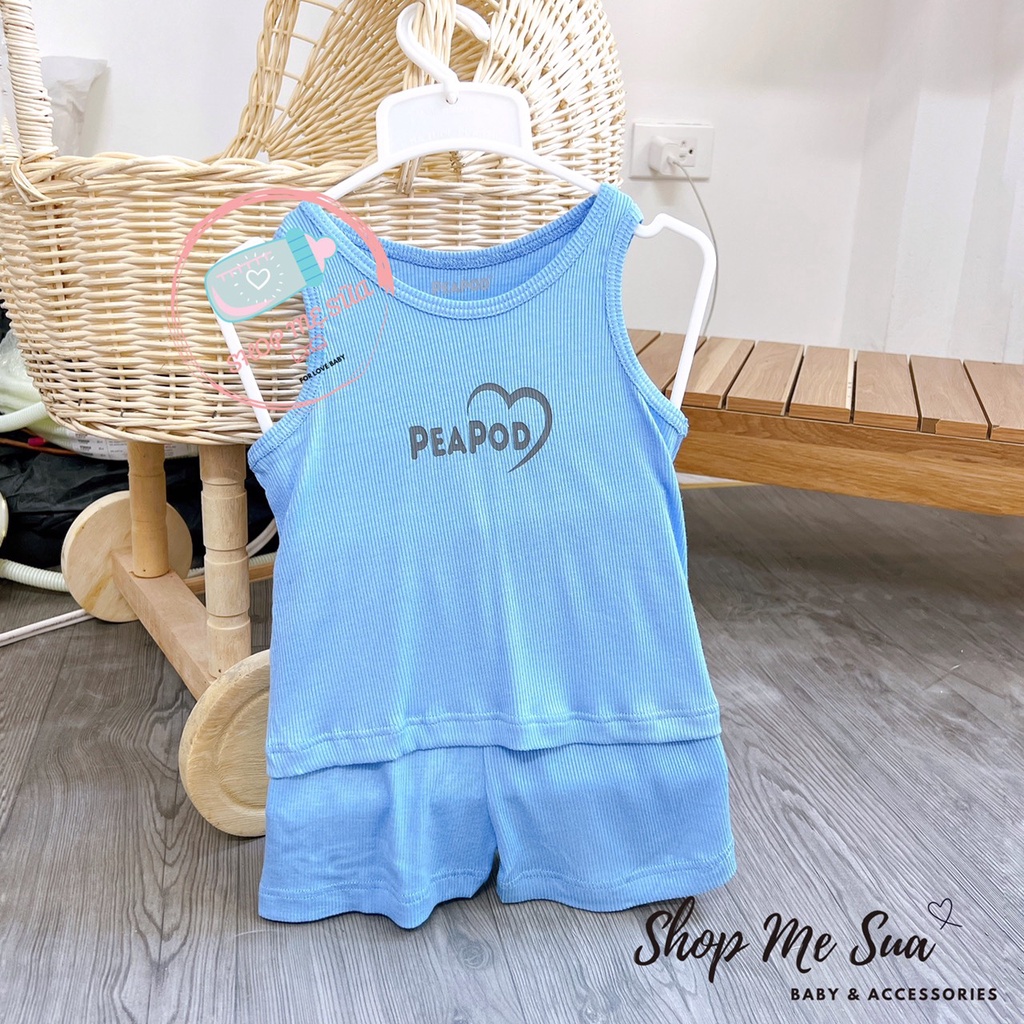 PEAPOD Bộ Ba Lỗ Tăm Mỏng Mát Cho Trẻ Em 6m-4y