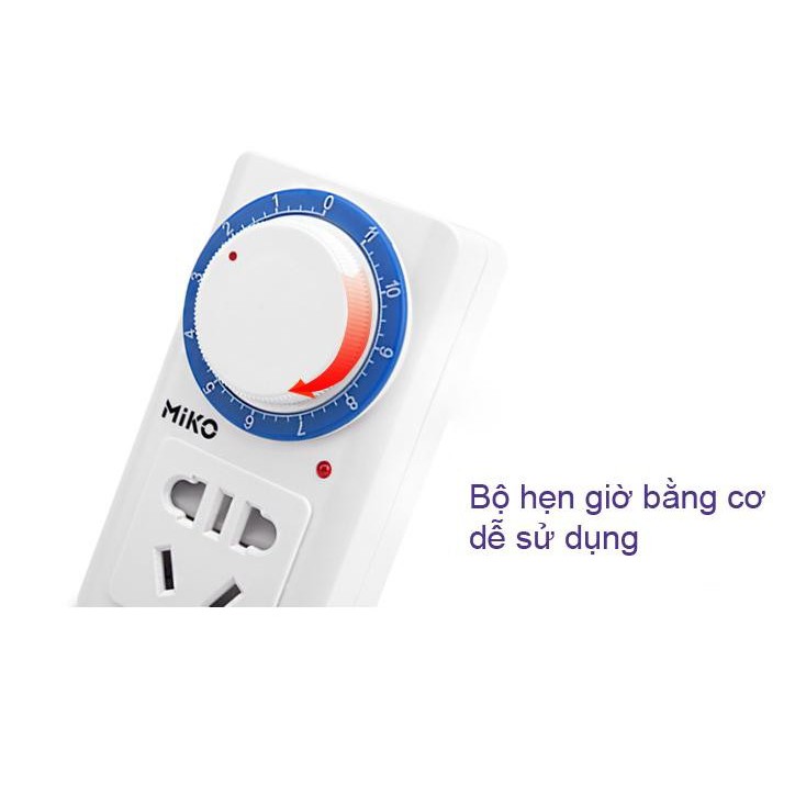 Ổ cắm hẹn giờ cơ thông minh MIKO-MK958