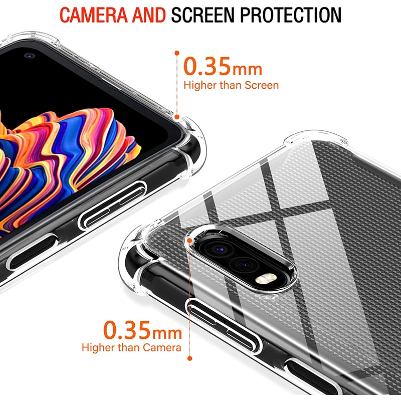 Dành Cho Samsung Galaxy Xcover 6 Pro 7 5 4 Crystal Clear Cover Chống Trầy Xước Vỏ Điện Thoại TPU Chống Sốc