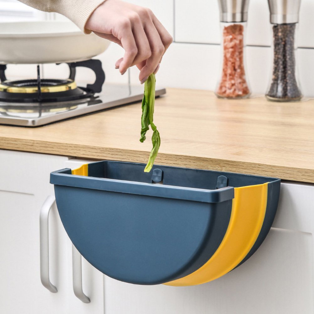 Thùng Rác Treo Tường Có Thể Gấp Gọn Tiện Dụng Cho Nhà Bếp / Văn Phòng