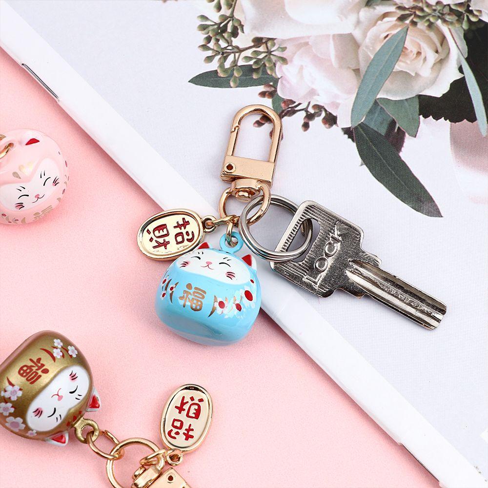 Móc Khóa Hình Mèo May Mắn Nhật Bản Dễ Thương