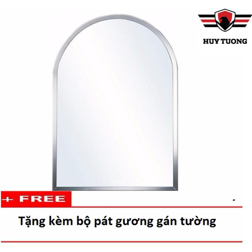 Gương nhà tắm viền thoi viền tròn treo tường Tấn Phát, gương nhà tắm soi mặt trang điểm cao cấp - Huy Tưởng