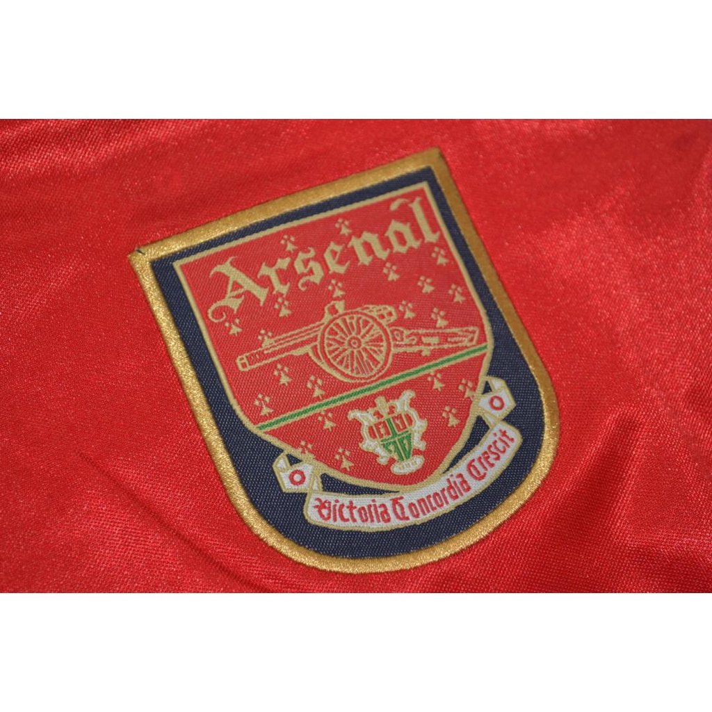 Áo Bóng Đá Màu Đỏ Đội Tuyển Arsenal 2000-01 Phong Cách Retro