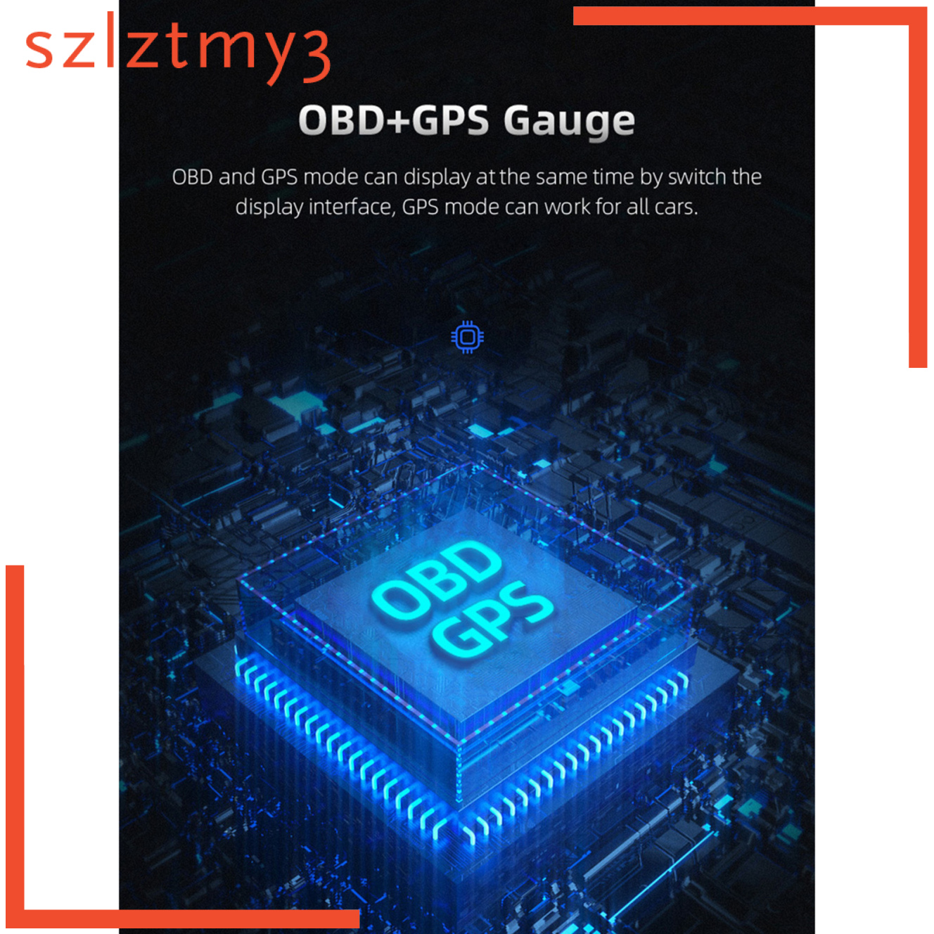 [YOLO] Car Head Up Display GPS OBD2 OBD Driving Computer Voltmeter LCD Screen