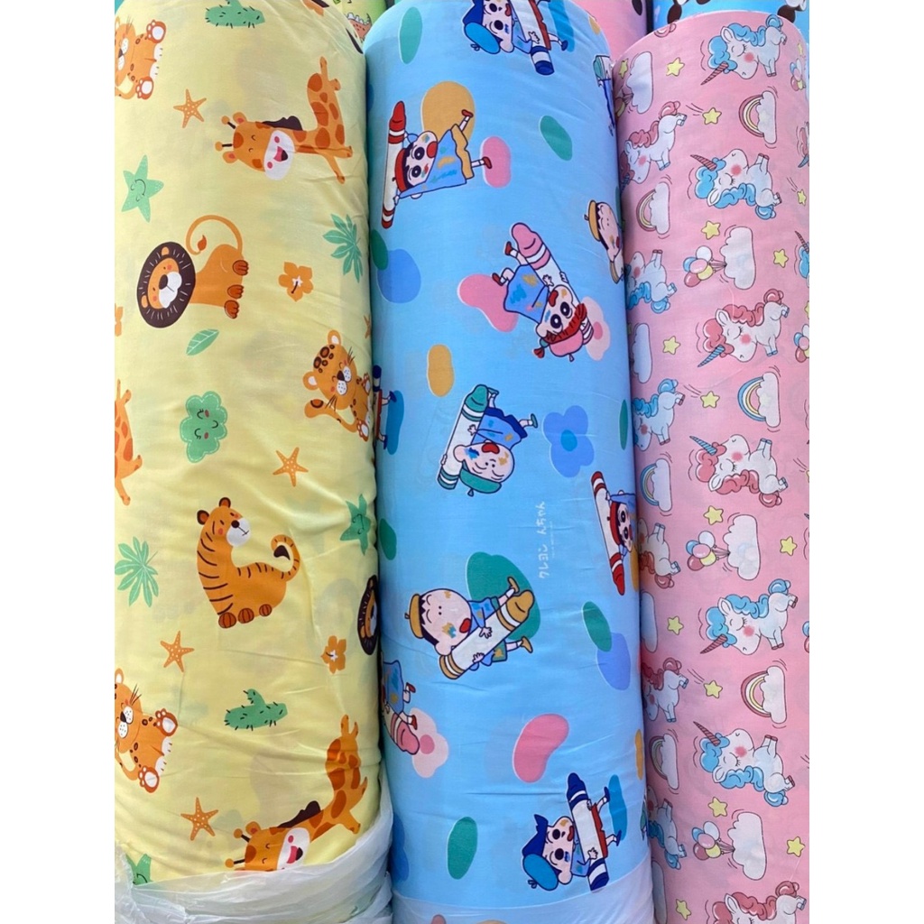 Vải thô lụa hình thú nhiều mẫu