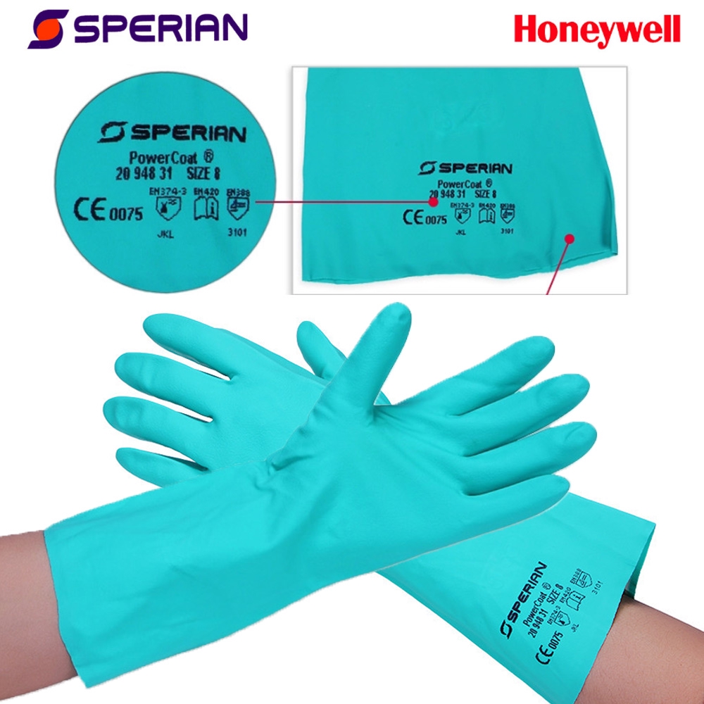 HONEYWELL 1 đôi găng tay nitrile bảo vệ chống dầu chống mài mòn
