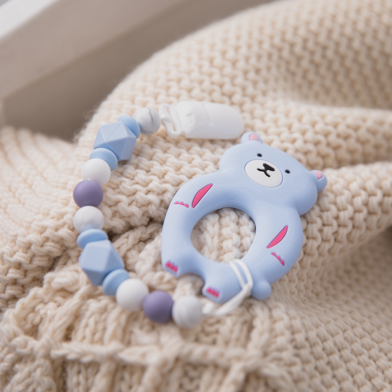 Set dây buộc ti giả Mamimamihome kiểu chú gấu dễ thương cho bé