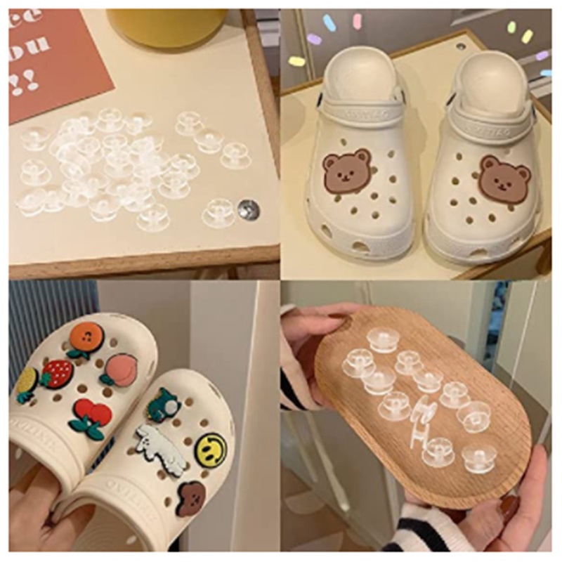 Nút trong suốt 500 cái , 0,47 inch ( 12Mm) Nút quyến rũ cao cấp , Thích hợp để trang trí giày dép trẻ em