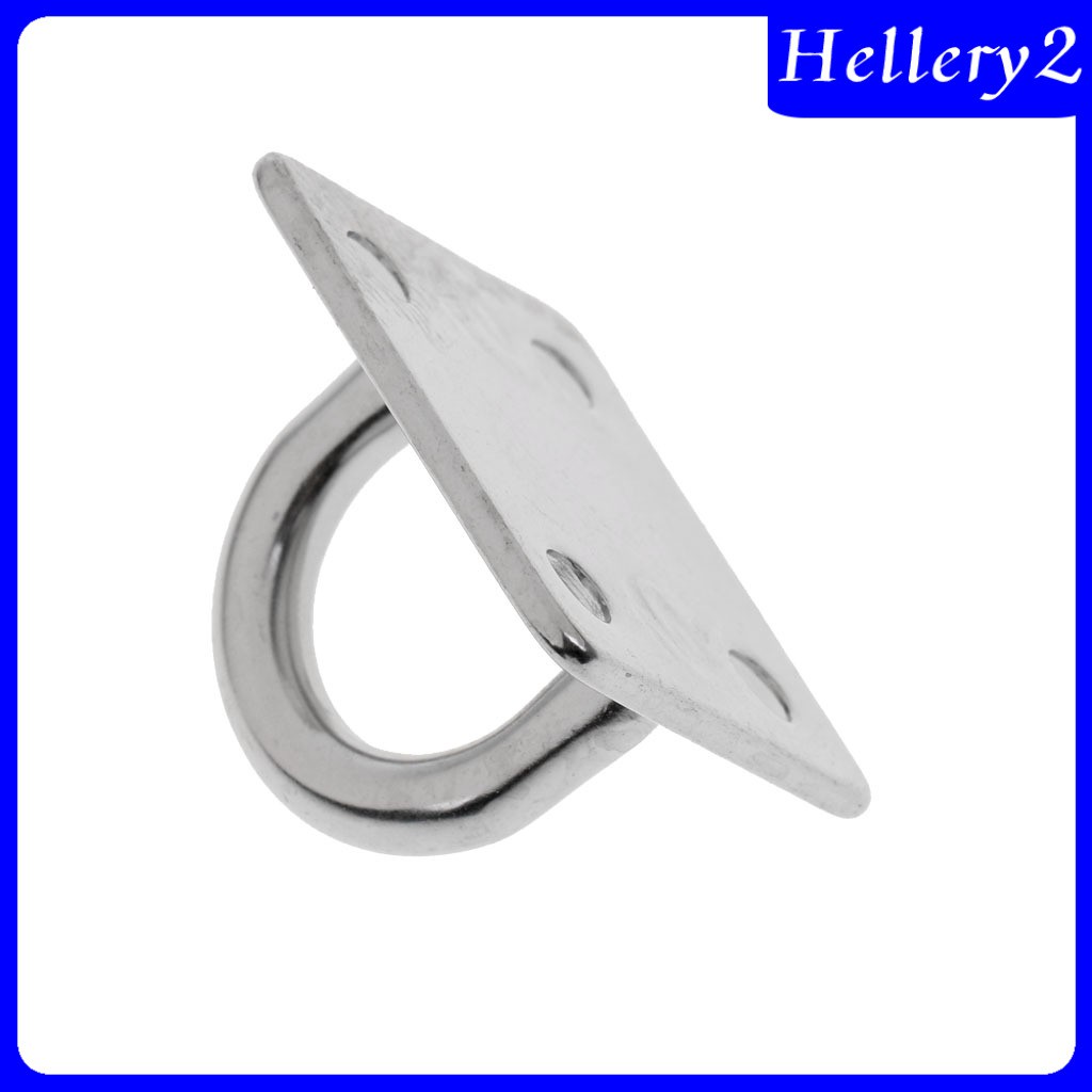 [HELLERY2] 5mm 6mm 8mm Square Pad Eye Plates for Marine Boat Sailing - Stainless Steel 304