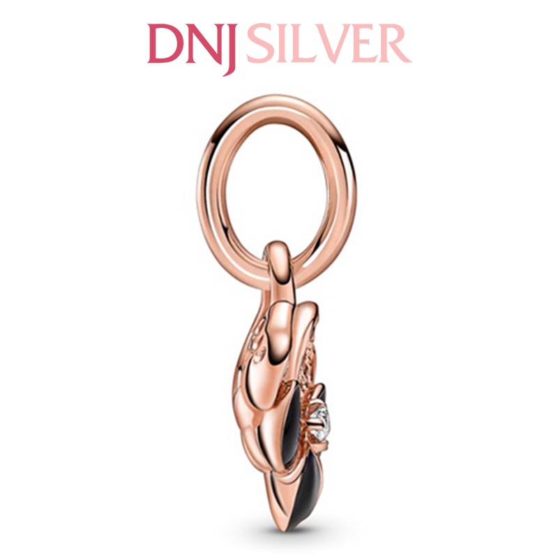 [Hàng cao cấp] Charm bạc 925 cao cấp, hàng chuẩn bạc - Charm Deep Purple Pansy Flower thích hợp để mix vòng tay charm