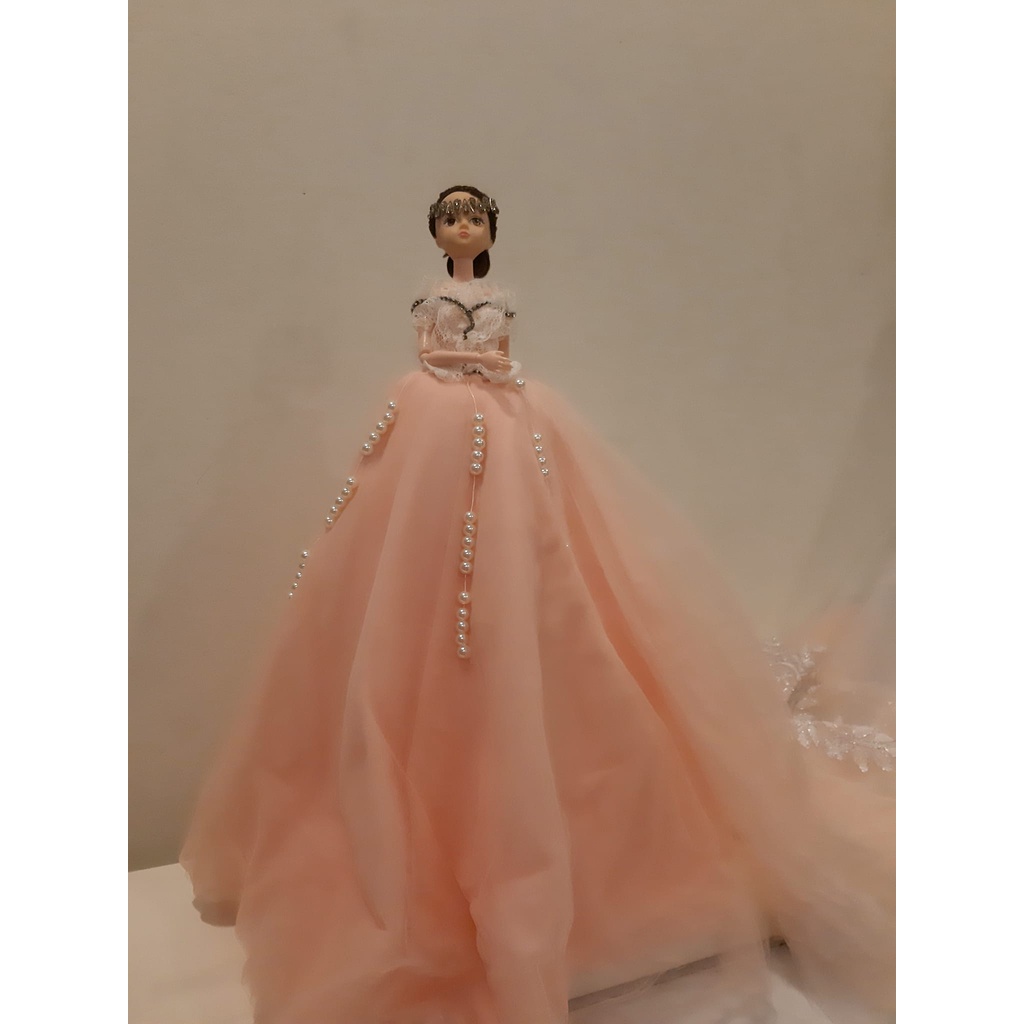 THANH LÝ: BÚP BÊ CÔNG CHÚA MẶC VÁY CƯỚI MÀU TRẮNG / CAM / TÍM CAO 50CM CỰC XINH NHẬP TỪ MỸ