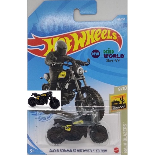 Xe mô hình Hot Wheels basic Moto Ducati Scrambler Edition GRX24.