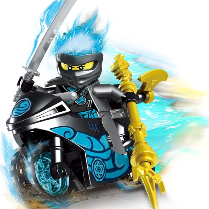 Đồ chơi lắp ráp nhân vật ninjago phẫn nộ kèm moto đủ 8 mẫu nhân vật