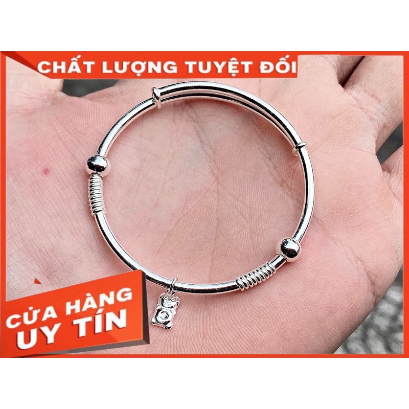 Vòng tay / lắc chân bạc ta tốt cho sức khoẻ bé từ mới sinh cho đến 10 tuổi