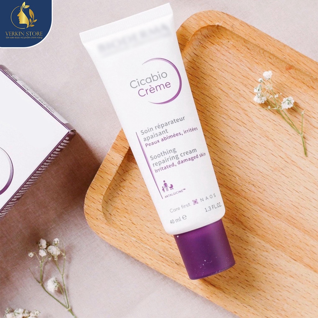 Kem dưỡng ẩm phục hồi da Bioderma Cicabio Creme 40ml  - Verkin Store
