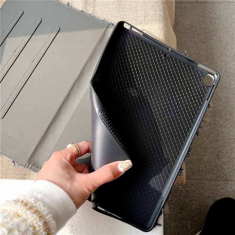 Ốp Máy Tính Bảng Da PU Có Đế Cho iPad Mini /Air 1 2/Pro 9.7/4th 5th 6th 2017 2018/7th 8th 9th Gen 2019 2020 2021