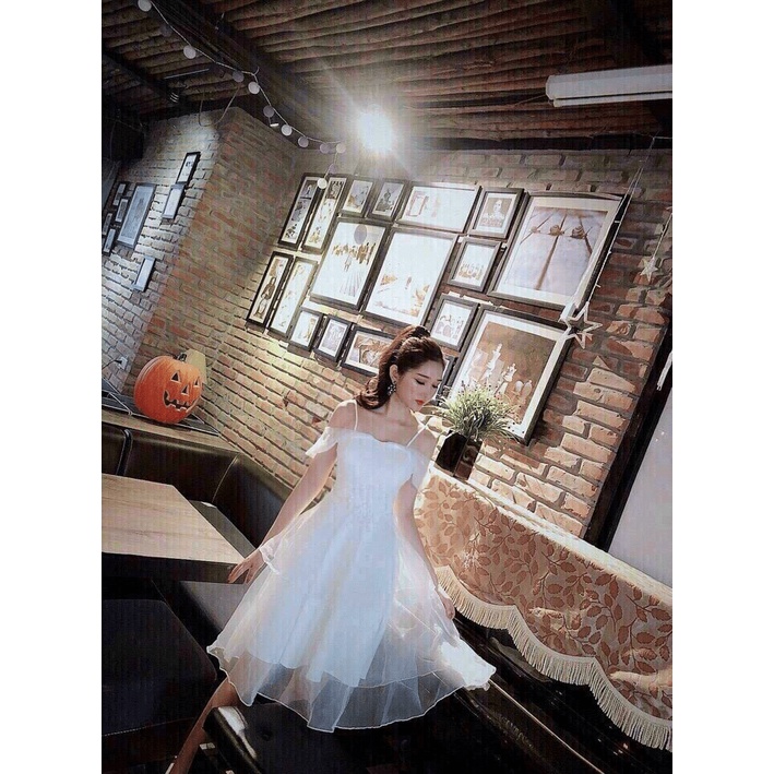 đầm công chúa bông eo xinh lung linh đẹp như hình qc ( Shop Nâu Fashion)