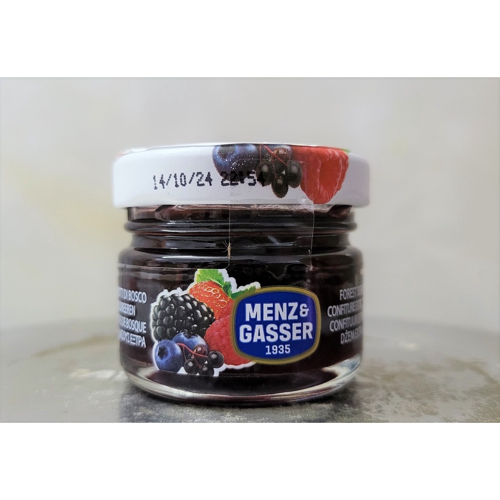 [Lọ mini 28g] MỨT TRÁI CÂY RỪNG [Italia] MENZ &amp; GASSER Mixed Fruit Jam