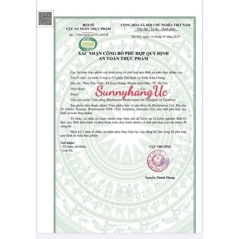 Vitamin tổng hợp dành cho con trai, con gái tuổi dậy thì Blackmores Multi Vitamin For Teen Girls Teen Boys