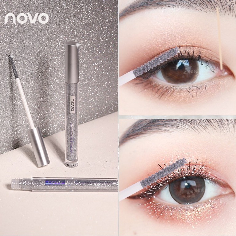 Mascara chuốt mi nhũ kim tuyến Diamond Eyelash Novo