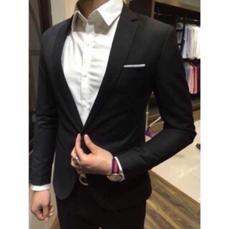 Bộ vest Màu Xanh Than Và Màu Đen Cao Cấp