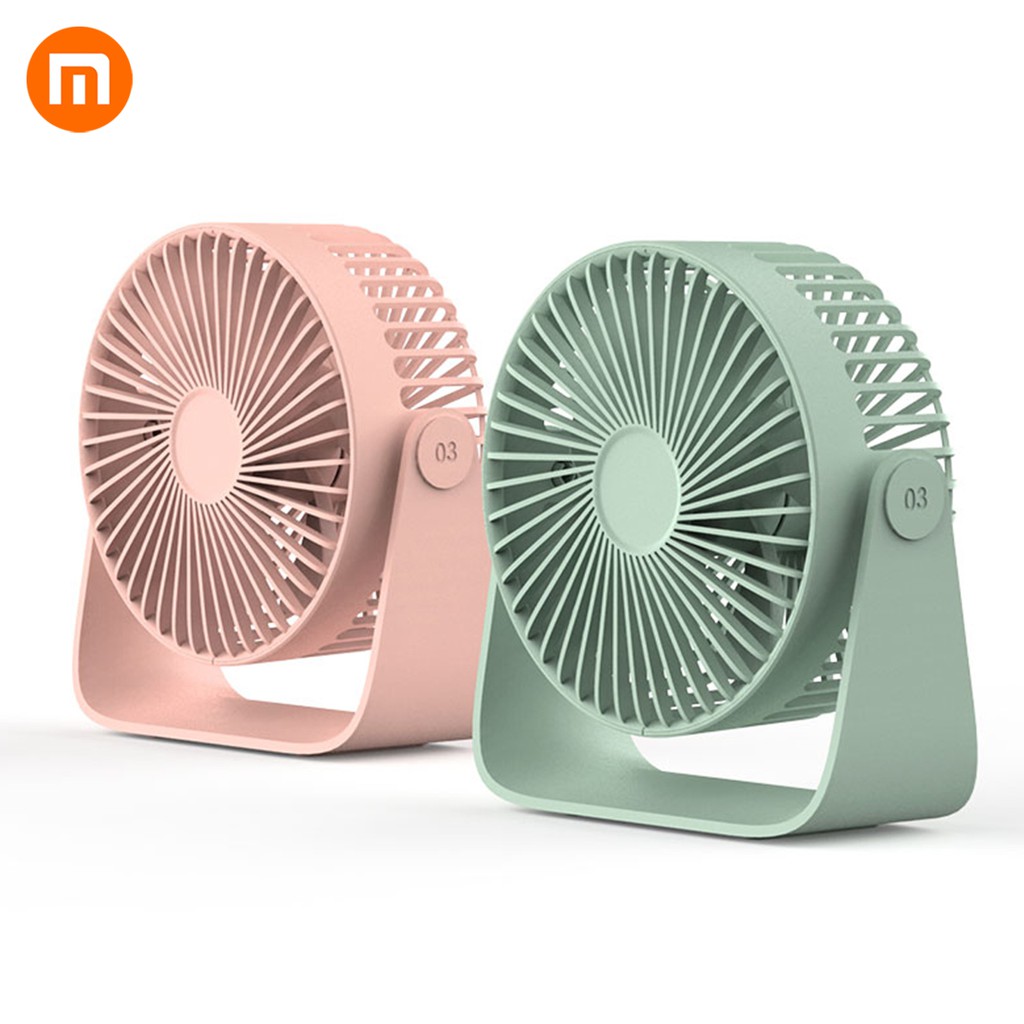 Quạt Xiaomi Sothing Mini Cảm Ứng Thông Minh Hai Cánh Dùng Để Bàn Siêu Yên Tĩnh Có Cổng Sạc USB Tiện Dụng