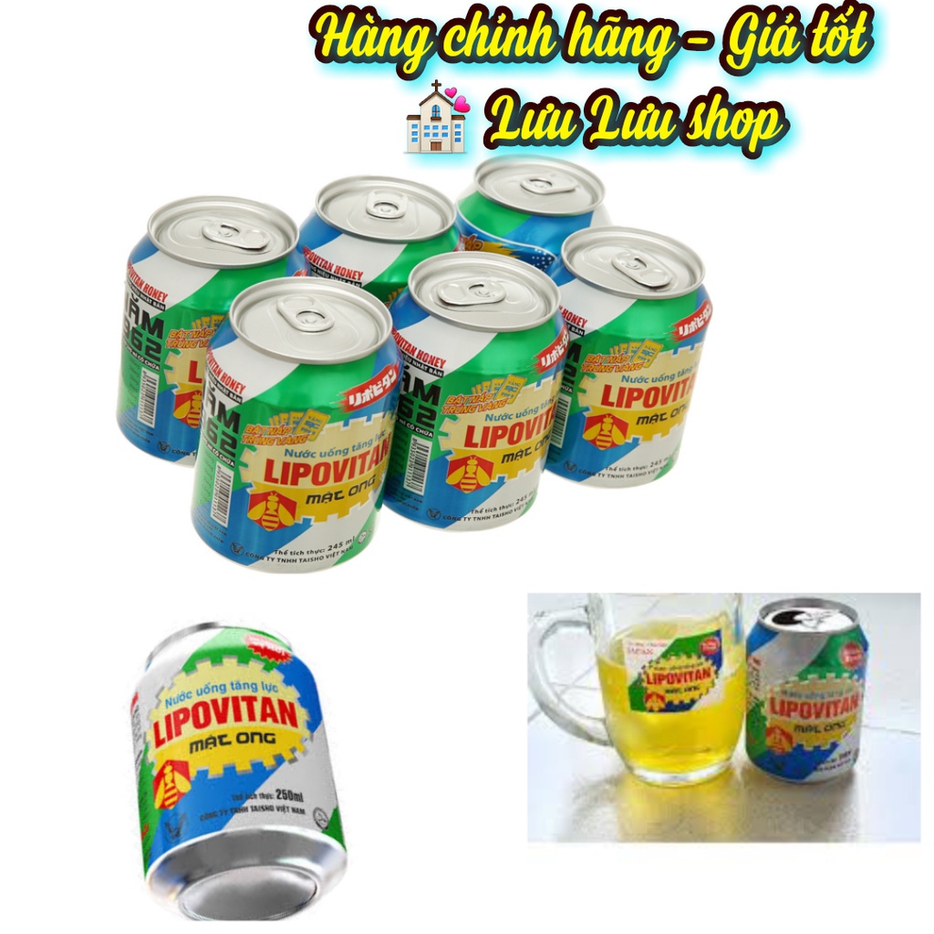 Nước tăng lực Lipovitan lốc 6 lon*245ml
