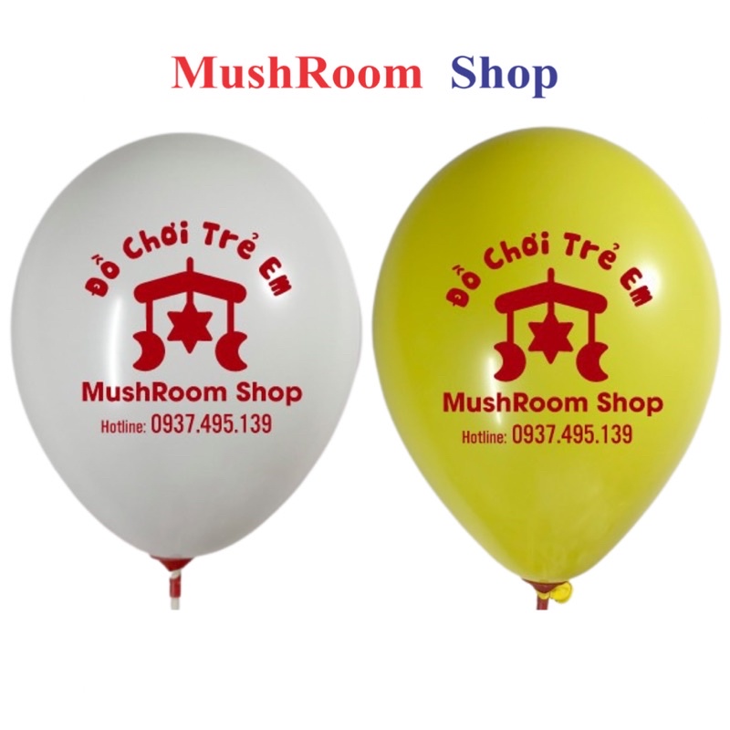 Bong Bóng Bay MushRoom Shop Làm Quà Tặng Khách Hàng