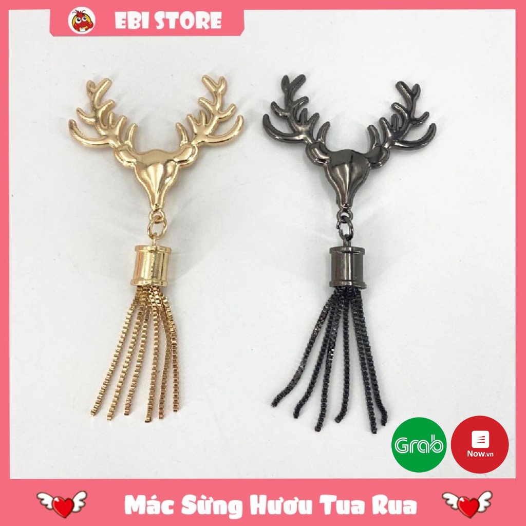 Mác Sừng Hươu Tua Rua ❤️ Phụ Kiện Trang Trí Làm Túi Handmade - Túi Tự Đan ❤️