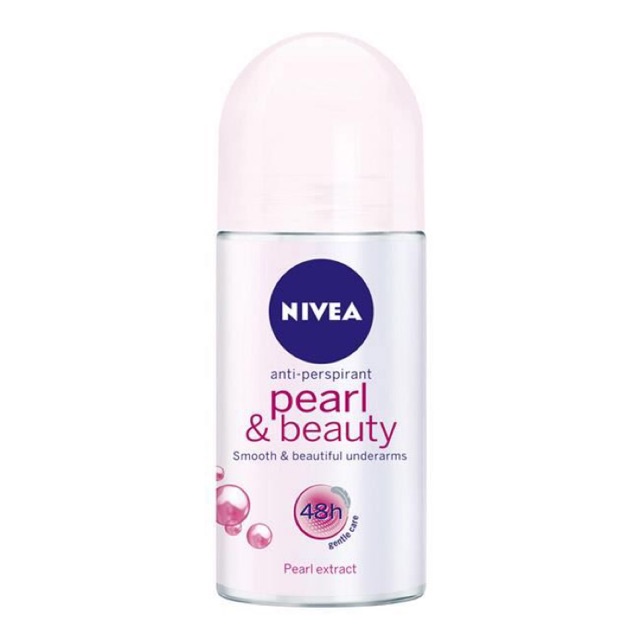 Lăn khử mùi Nivea Pearl &amp; Beauty Ngọc trai chai 25ml