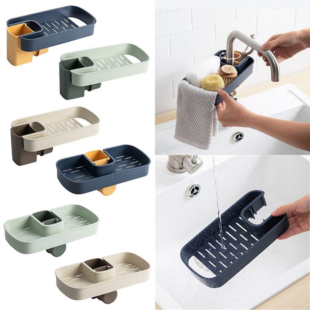 LAKAMIER Giá Đựng Mút Rửa Chén Treo Vòi Nước Tiện Dụng Cho Nhà Bếp /