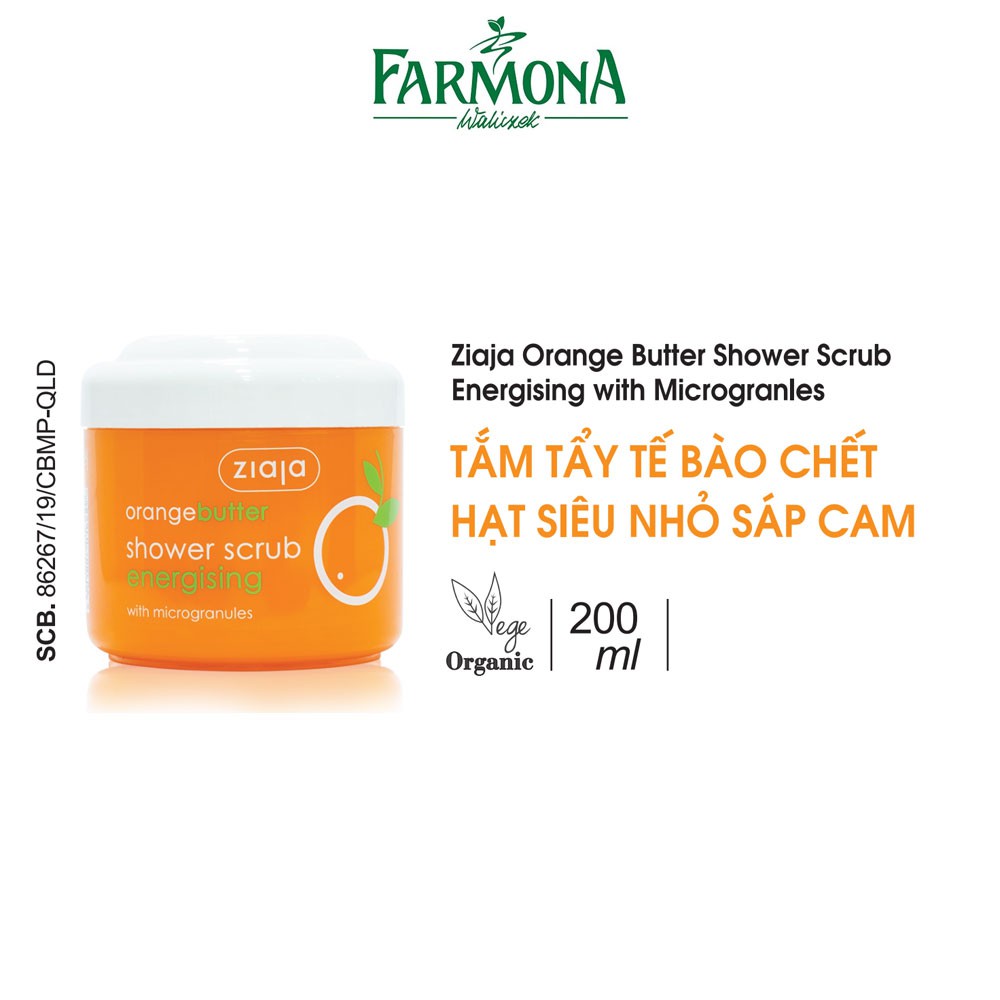 Tẩy Tế Bào Chết Hạt Siêu Nhỏ Sáp Cam Ziaja 200ml | BigBuy360 - bigbuy360.vn