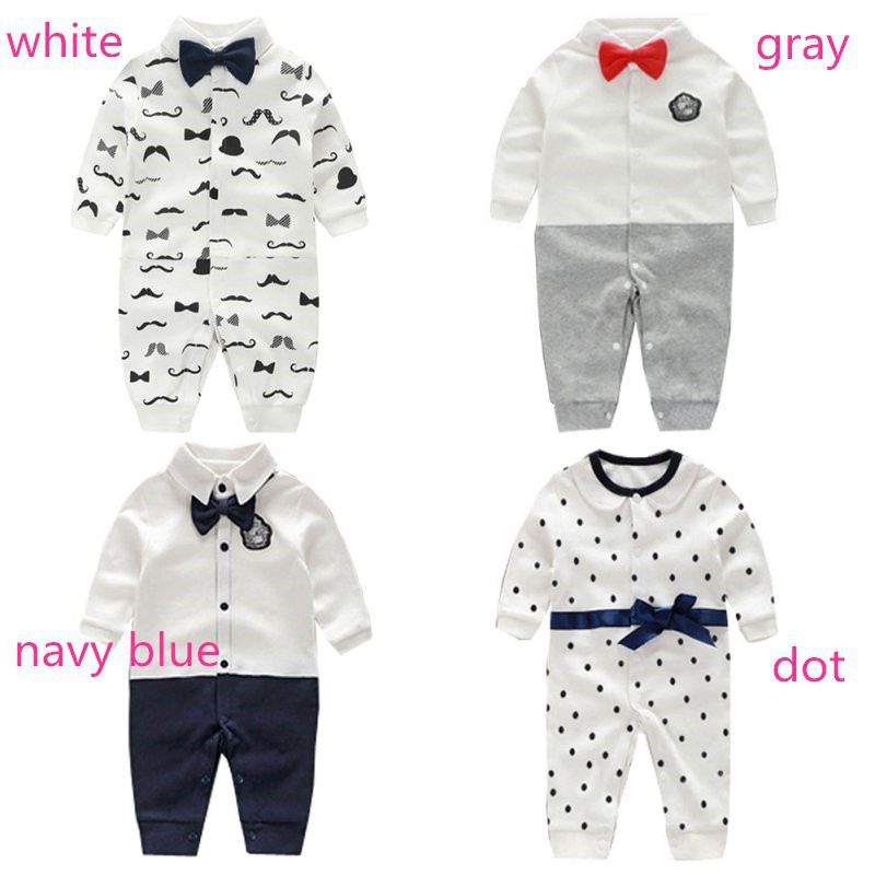 Jumpsuit cotton dài tay cho bé sơ sinh
