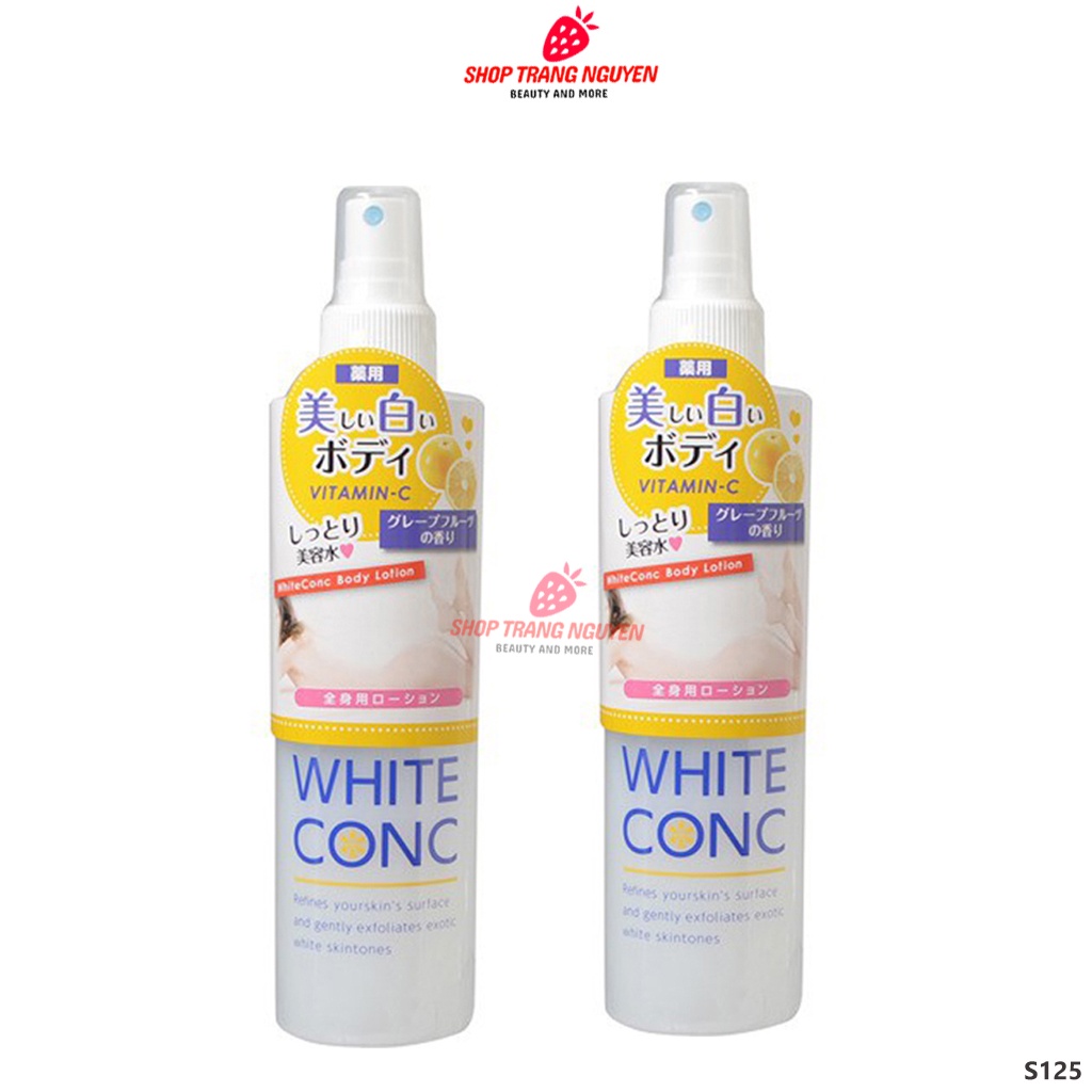 Xịt Dưỡng Trắng Da White Conc Body Lotion Vitamin C 245ml