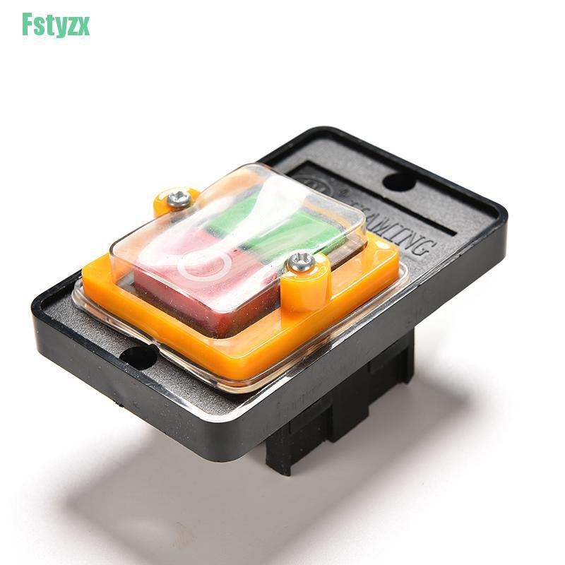 fstyzx 10A 380V KAO-5 Water Proof ON/OFF Push Button Machine Drill Switch Plastic Motor