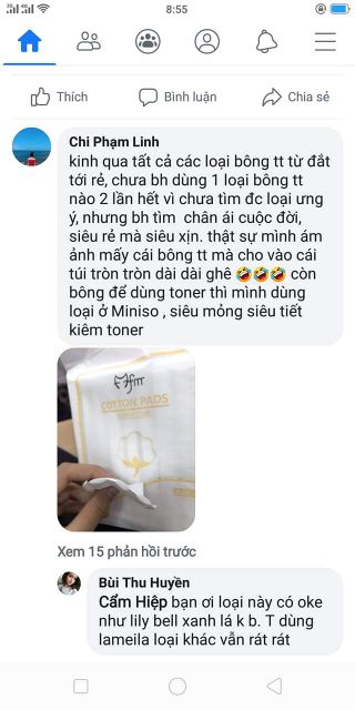 COMBO 4 GÓI Bông Tẩy Trang Cotton Pads.