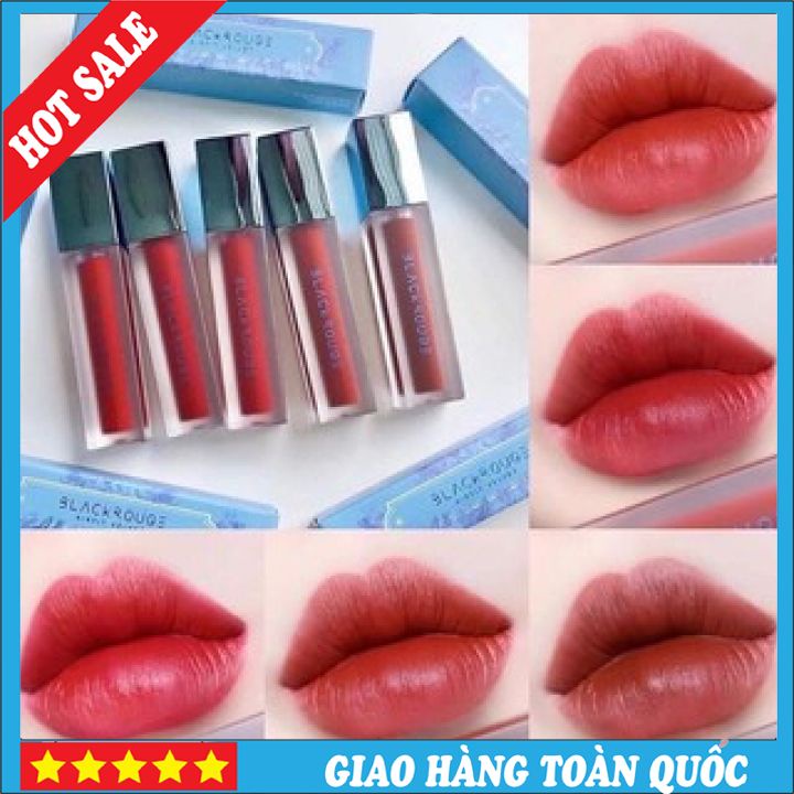 🔥🔥 SALE SẬP SÀN🔥🔥 Son Black Rouge Ver5 Son kem lì Air Fit Velvet Ver5 + Black ver6