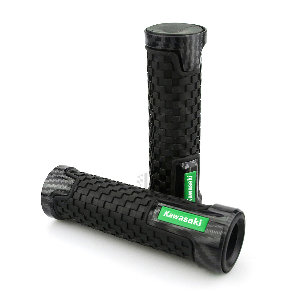 Tay nắm bằng sợi carbon cho xe máy Kawasaki Ninja 250 300 Z250 Z900 Z800 Z1000 VERYS ER6N ZX6R