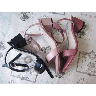 Sandal quai chéo hậu gót 5p - M1128