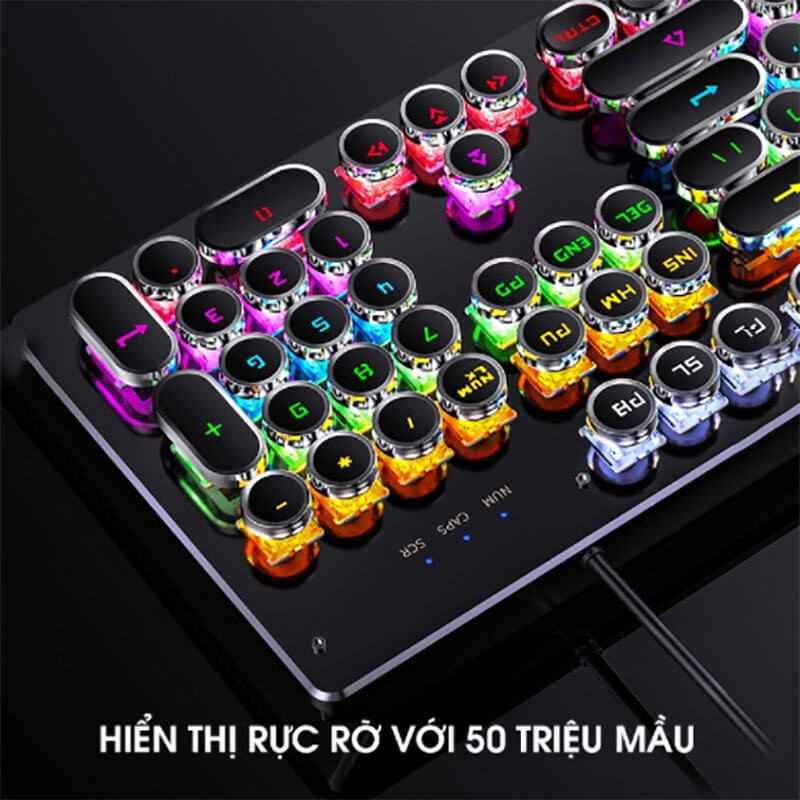Bàn phím cơ Coputa Bàn phím máy tính laptop gaming Full LED RGB ZK-4