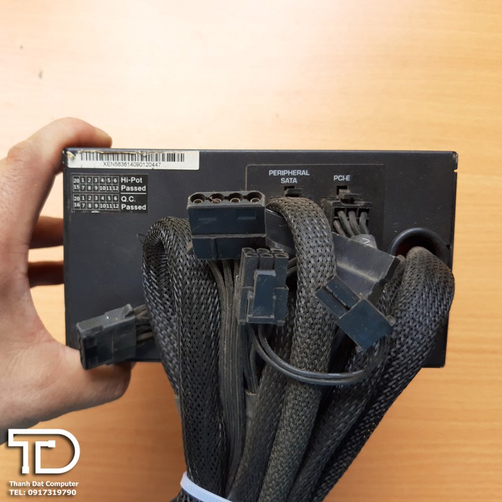 Nguồn công suất thực Xigmatek Tauro 500W chuẩn 80 plus cũ (Dây bọc lưới dài)