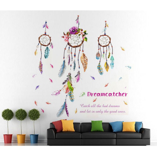 Decal trang trí tường - DREAMCATCHER sắc màu cá tính