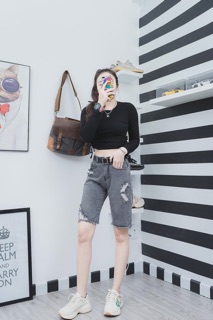 Quần Jeans Ngố Rách Mảng🍂