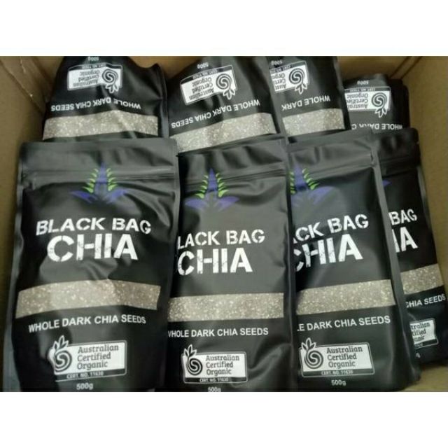 Combo 2 Gói Hạt Chia đen Black Bag của Úc [ Hàng chuẩn 100% ]