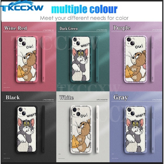 Ốp Điện Thoại Silicon Mềm Chống Sốc Họa Tiết Hoạt Hình Cho iPhone 13 Mini 12 Mini 12 Pro Max 13 Pro Max