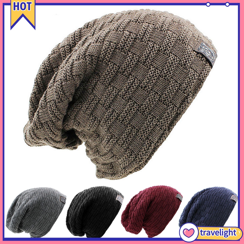 Mũ Beanie Dệt Kim Mềm Mại Co Giãn Thời Trang Mùa Đông Cho Nam Và Nữ