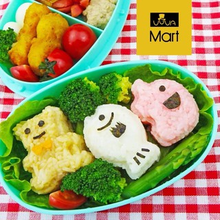[ Vova Mart] Set 3 khuôn ép cơm hình thú cho bé