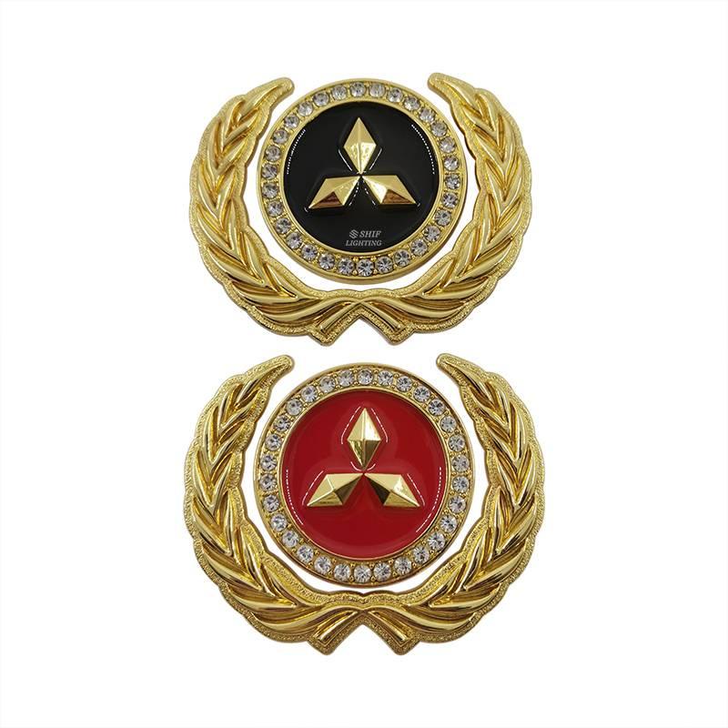 1 Miếng dán kim loại hình logo Mitsubishi MITSUBISHI trang trí xe hơi